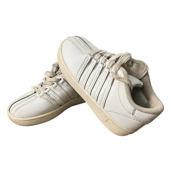 K -Swiss Infant Low Top Court Sneakers Size‎ 8 - Picture 1 of 8